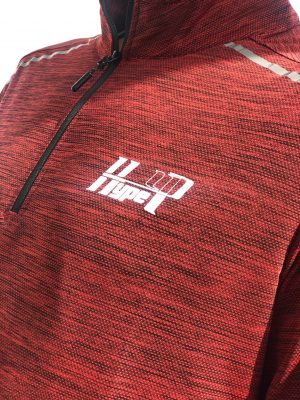 Red Athletic 1/4 Zip Top