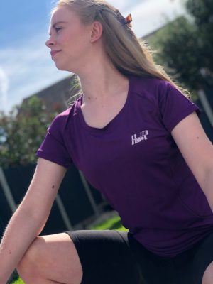 Women's Breathable Sport Fit T-Shirt Purple