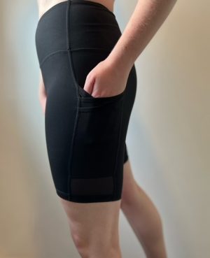 Women's Black Shorts with pockets